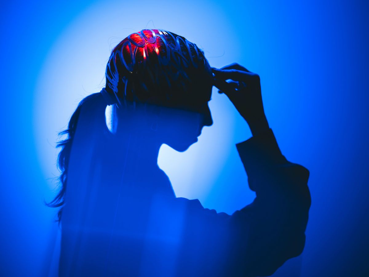 női agy bizonyos területe megvilágítva