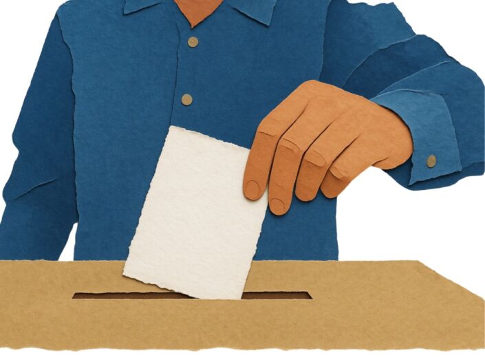 szavazat leadásról készült rajz