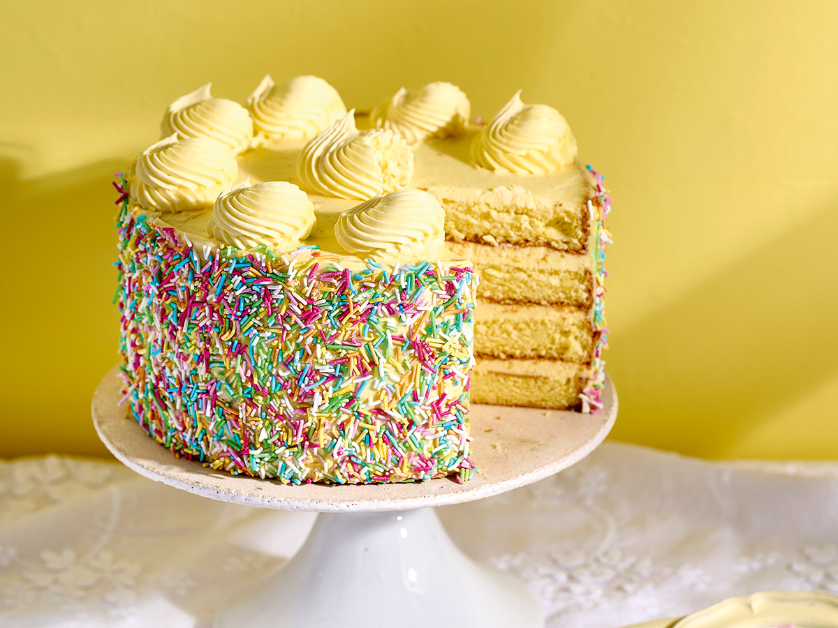 vaníliatorta japán piskótából