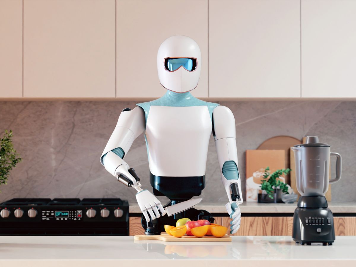 egy robot főz