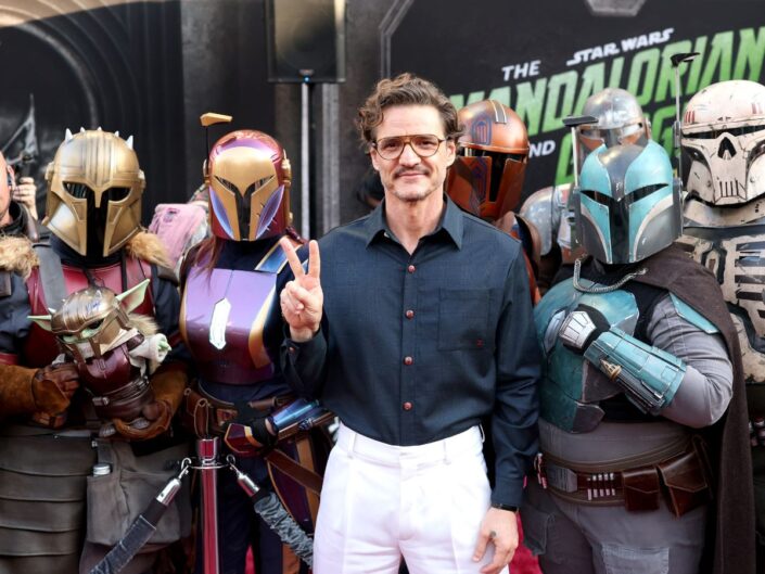 pedro pascal az új star wars film bemutatóján