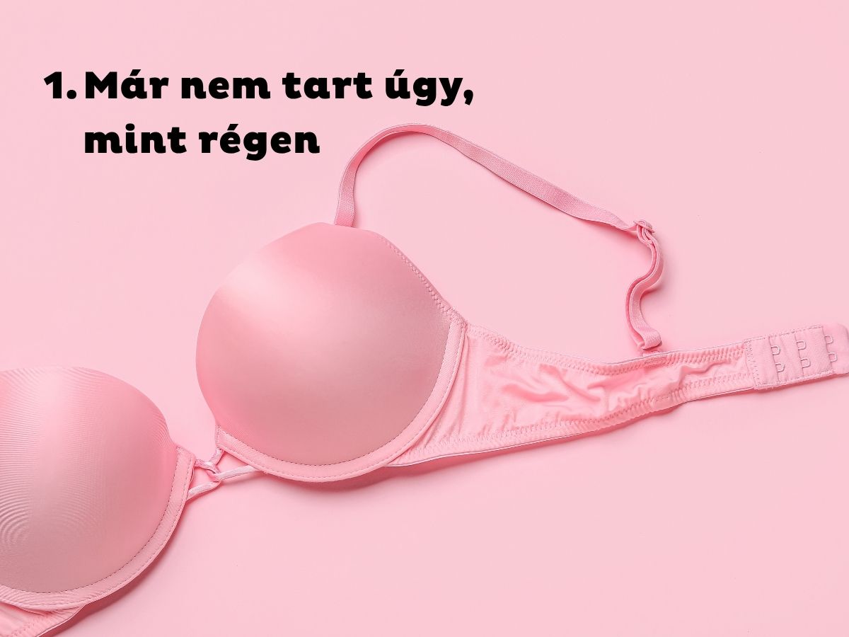 1. Már nem tart úgy, mint régen - Nők Lapja Rózsaszín háttéren rózsaszín push-up melltartó