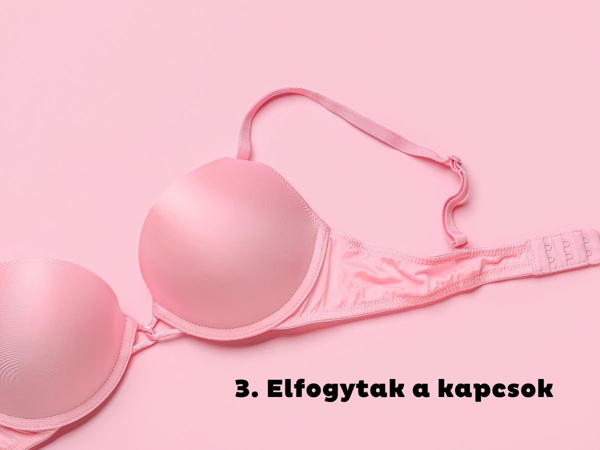 3. Elfogytak a kapcsok - Nők Lapja Rózsaszín háttéren rózsaszín push-up melltartó