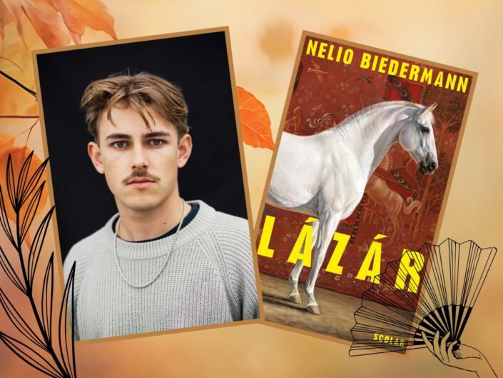 nelio biedermann író és a Lázár című könyve