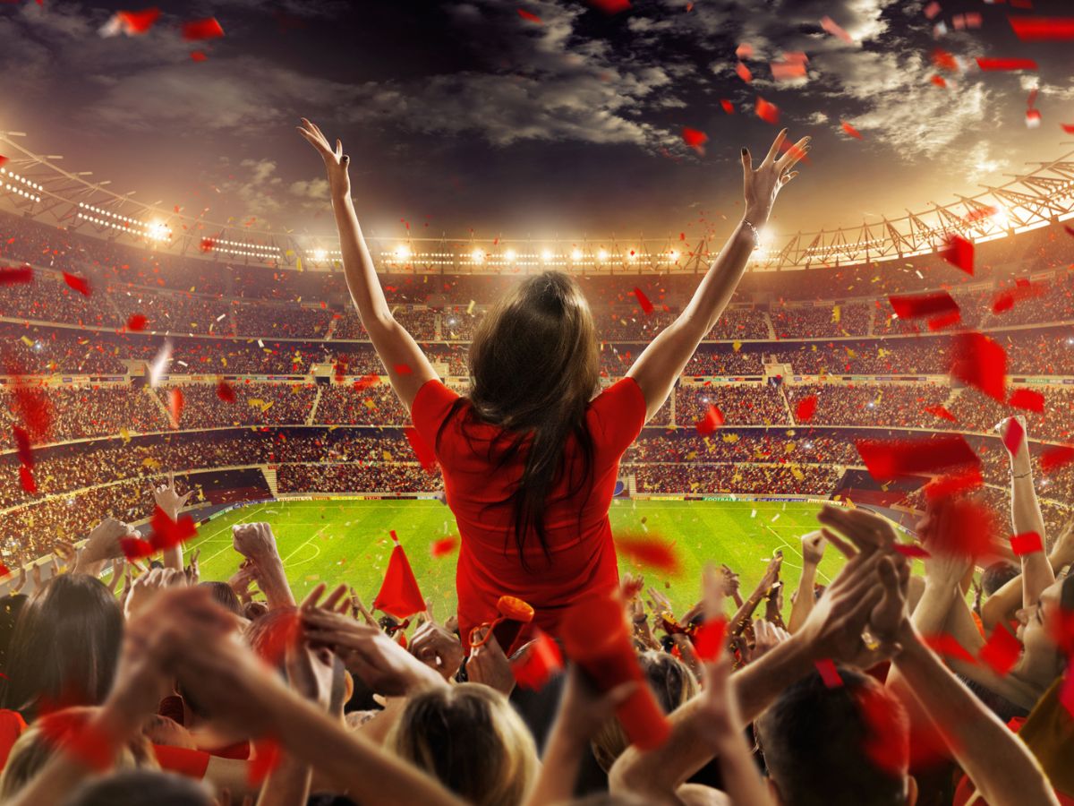 Szurkolók a stadionban