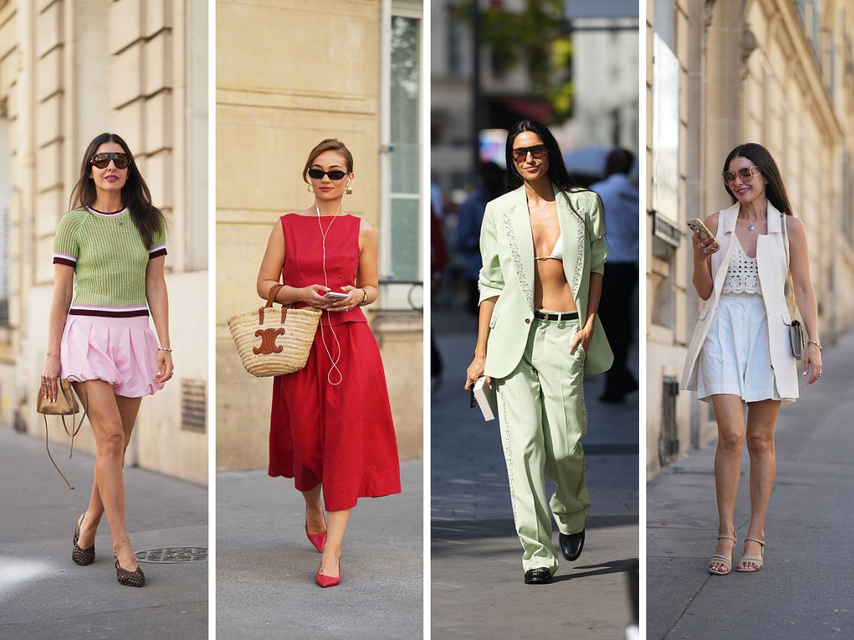 4 street style kept amin könnyű de divatos kánikula ruhák vannak