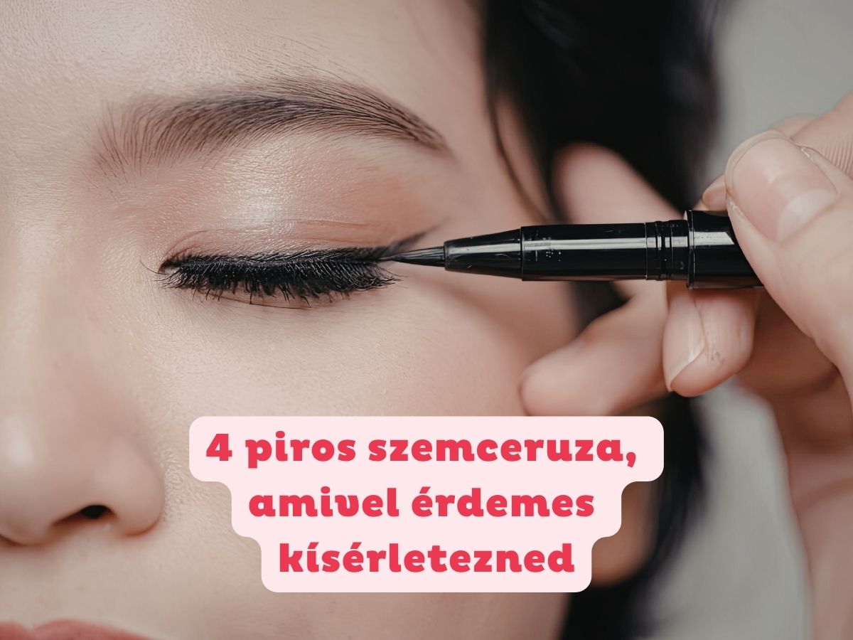 Közeli képen nő szemét tussal kihúzzák