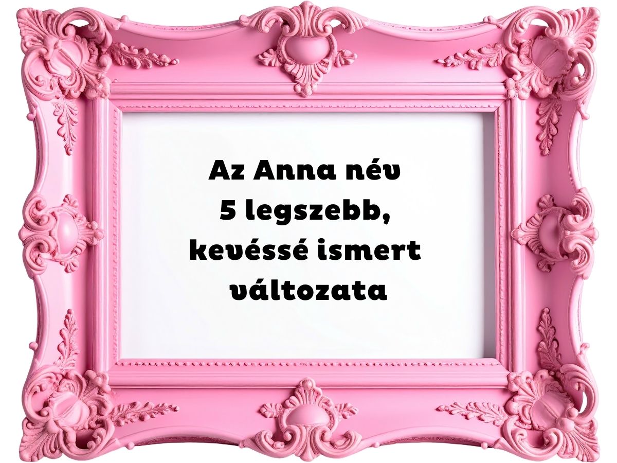 Díszes, rózsaszín képkeret, benne fekete felirat fehér háttéren