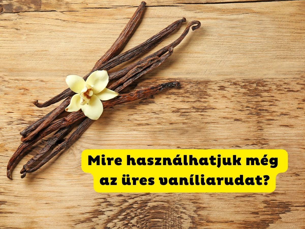 Fa asztalon vaníliarudak és virág