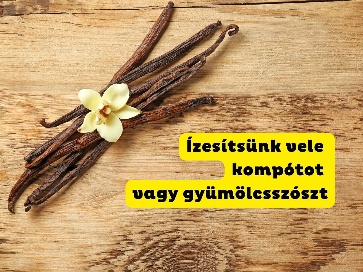 - Nők Lapja Fa asztalon vaníliarudak és virág
