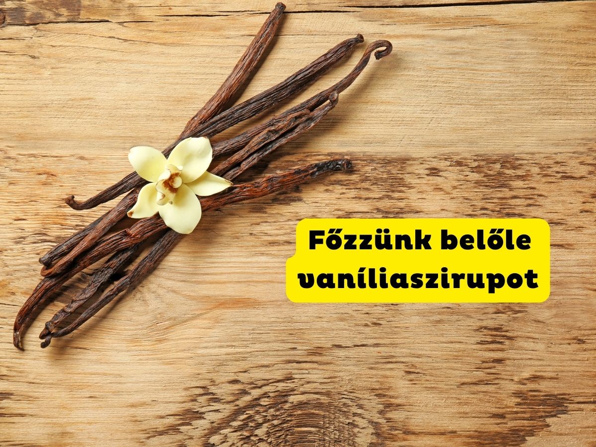 - Nők Lapja Fa asztalon vaníliarudak és virág