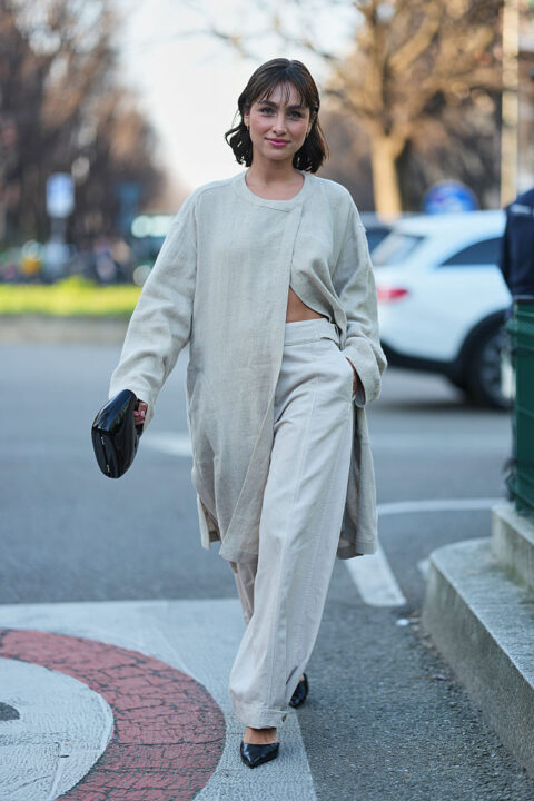 Street Style - Day 3 - Milan Fashion Week - Womenswear FallWinter 20262027 - Nők Lapja