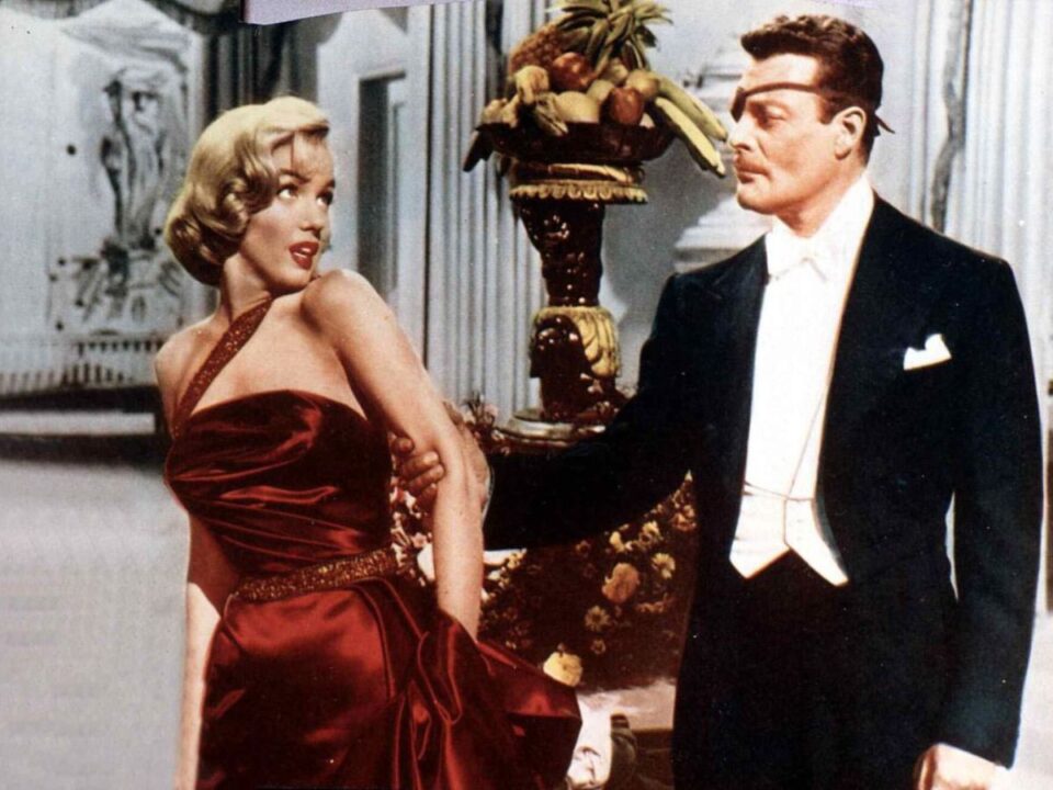 marilyn-monroe-plus-size-tevhit - Nők Lapja Marilyn Monroe és Alex D'Arcy a Hogyan fogjunk milliomost? (How to Marry a Millionaire) című film egyik jelenetében, 1953