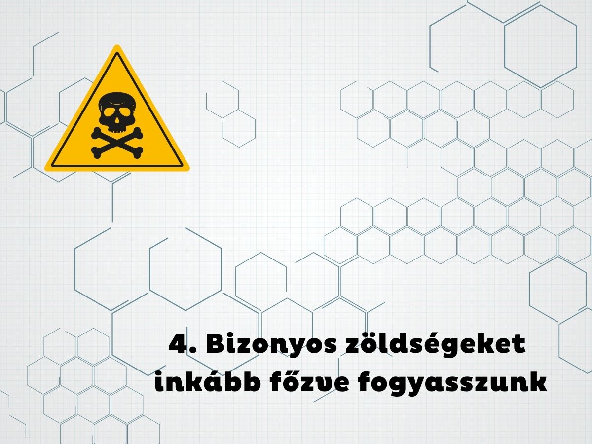 - Nők Lapja KÉmiai kötések szürke alapon számítógépes grafika háttér, sárga háromszögben fekete halálfej vegyszer szimbólum