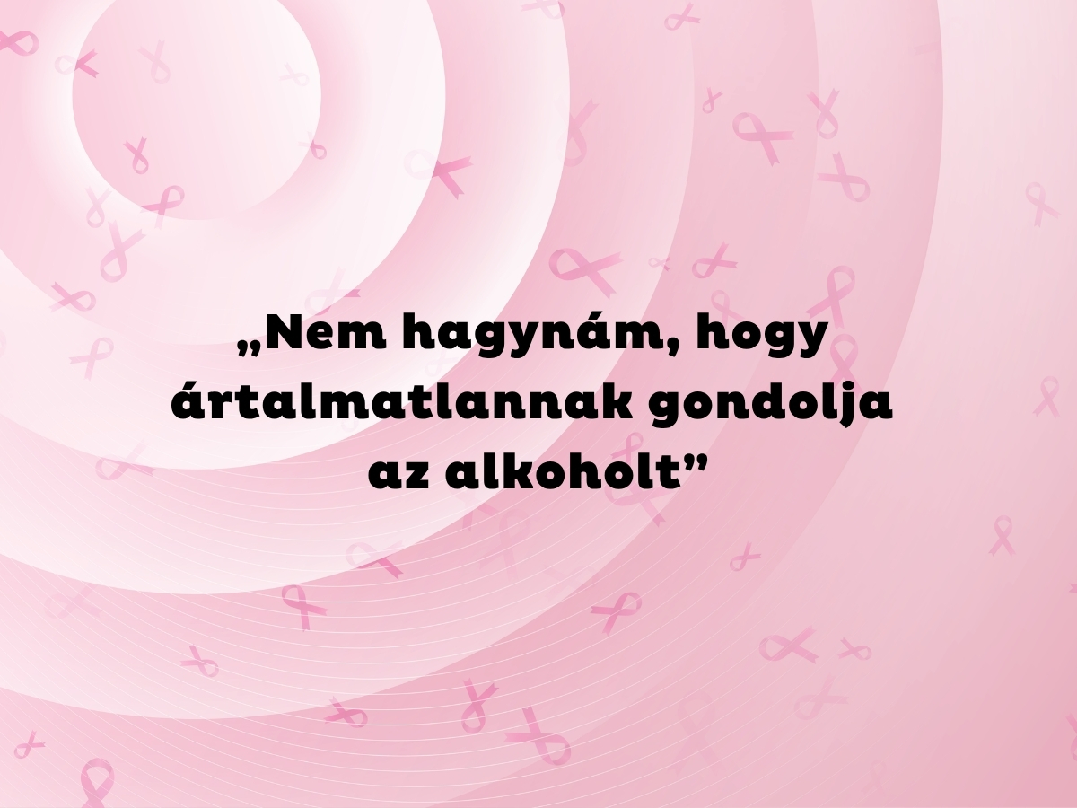 - Nők Lapja Rózsaszín színátmenetes háttér a mellrákot jelképező rózsaszín szalagokkal