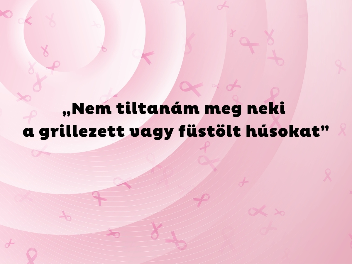 - Nők Lapja Rózsaszín színátmenetes háttér a mellrákot jelképező rózsaszín szalagokkal