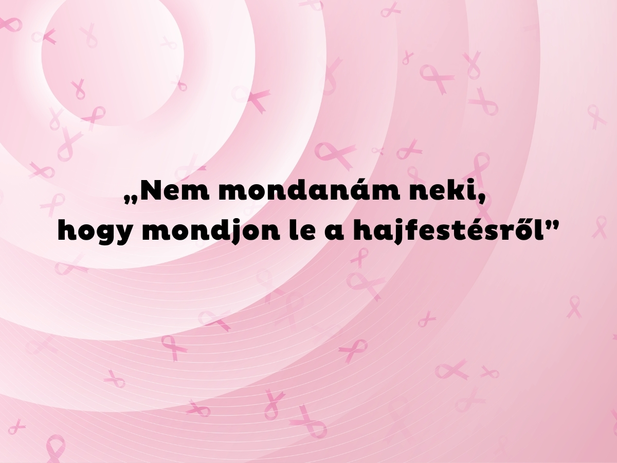 - Nők Lapja Rózsaszín színátmenetes háttér a mellrákot jelképező rózsaszín szalagokkal