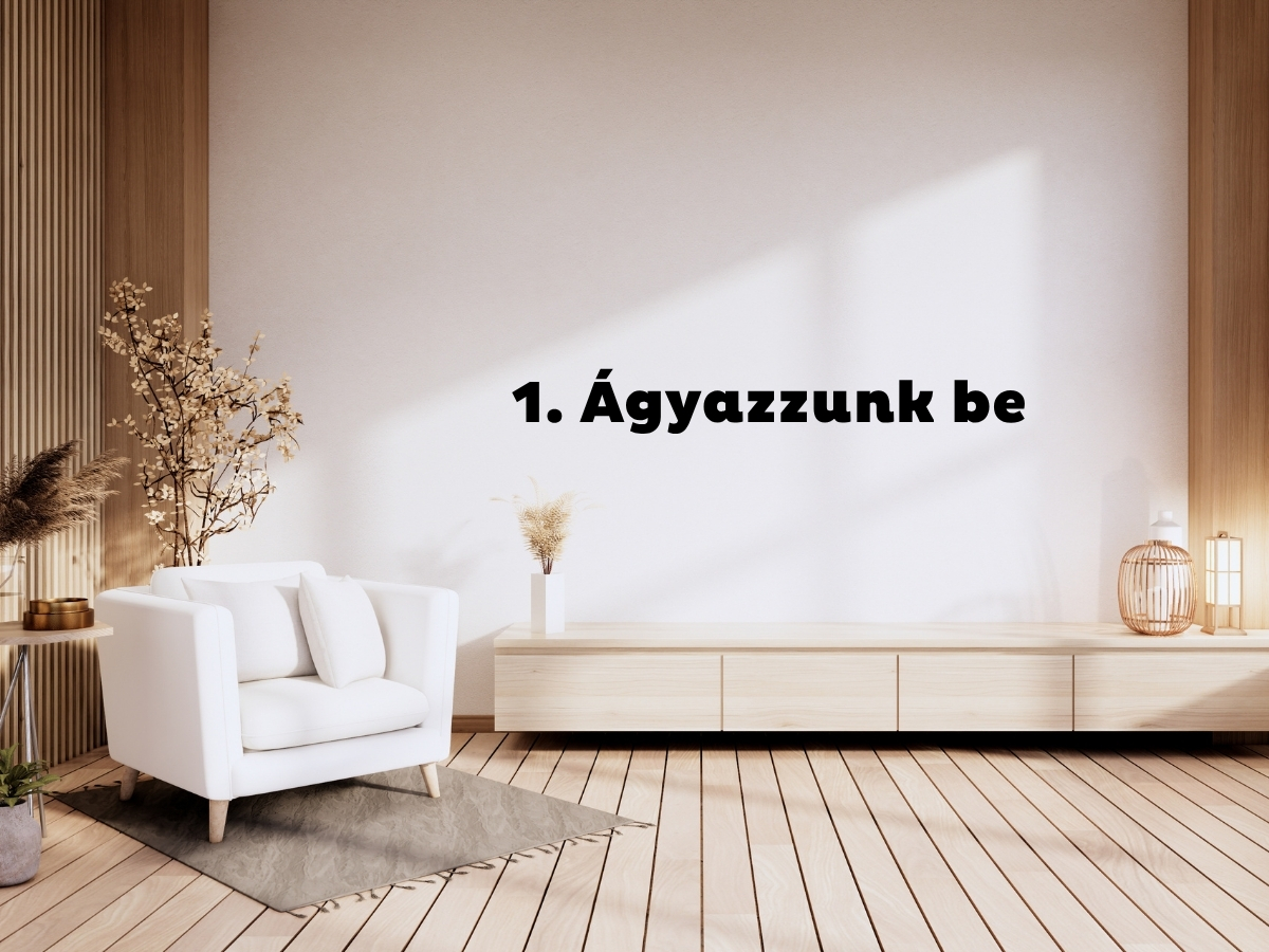 - Nők Lapja Rendezett, natúr színekkel berendezett minimalista nappali.