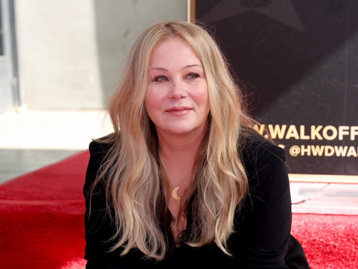 Christina Applegate a Hollywood Walk of Fame-en a csillaga átadásakor