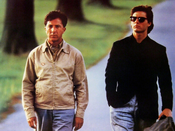 Dustin Hoffman és Tom Cruise az Esőember című filmben