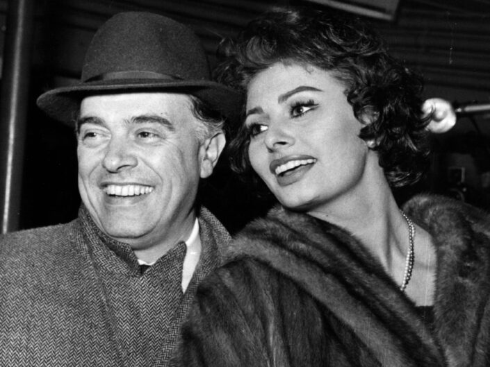 Carlo Ponti és Sophia Loren Koppenhágában 1958-ban
