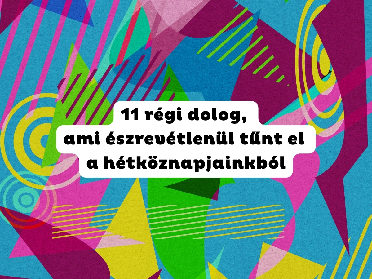 Retró színes geometriai mintás háttér