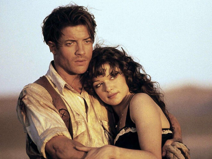Brendan Fraser és Rachel Weisz A múmia című filmben