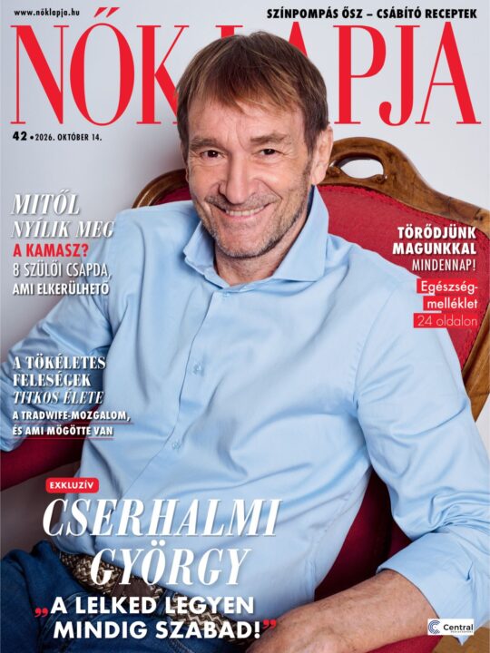 Cserhalmi György a Nők Lapja címlapján